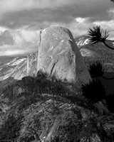 Half Dome at Sunset (black and white)